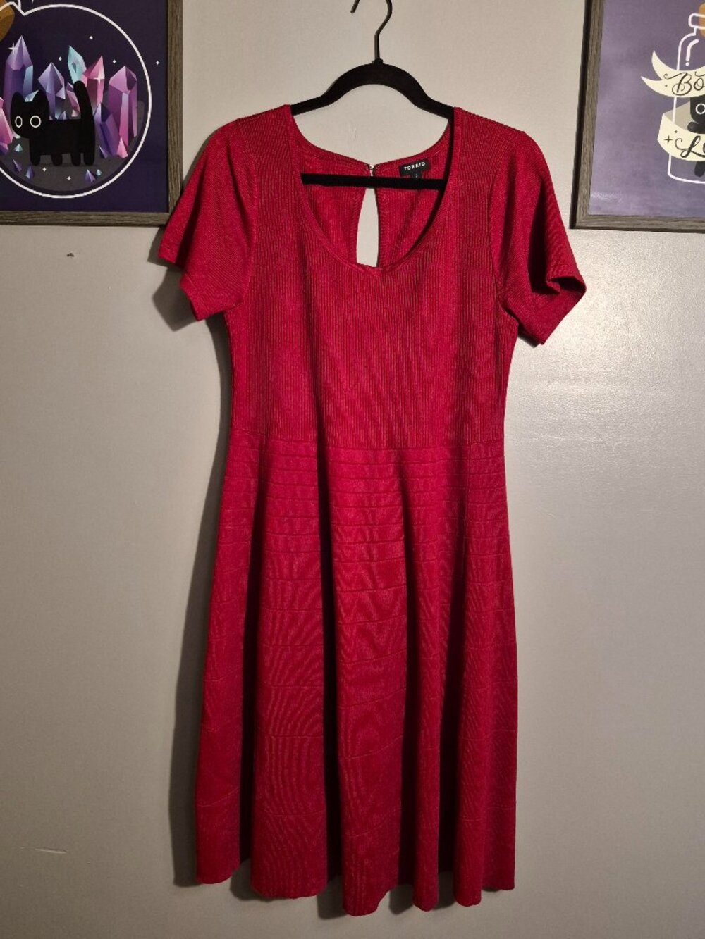 Red Knit Dress